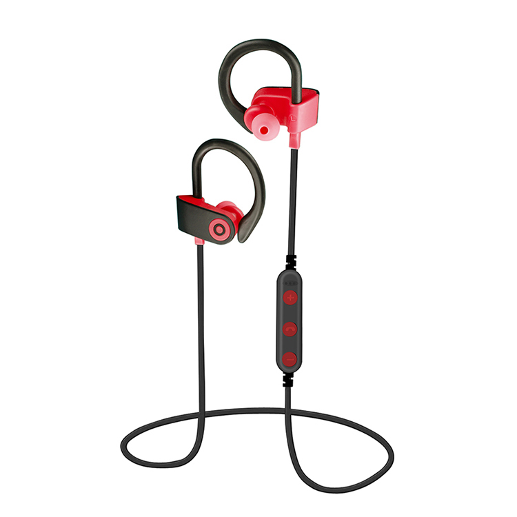 Power Sports Hook Over Ear Bluetooth Stereo Headset BT007 (Red)